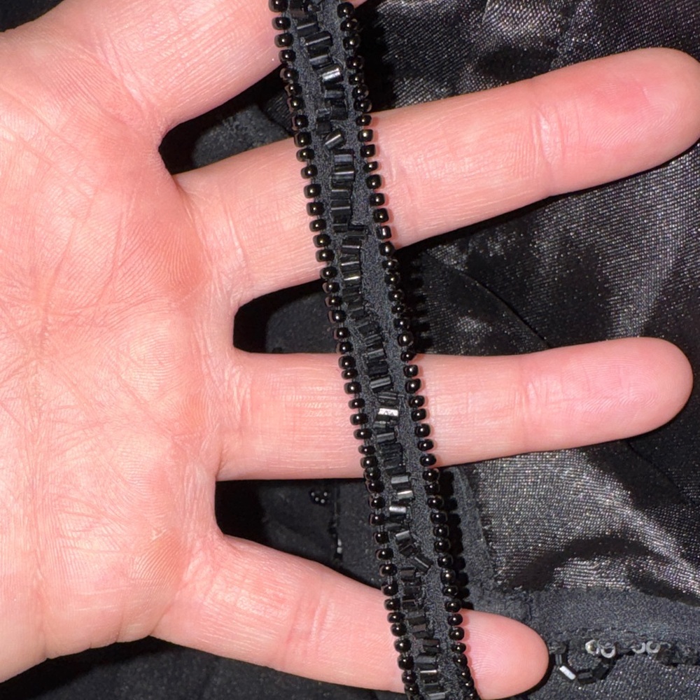 Elegant Black Beaded  Dress - Picture 6 of 6